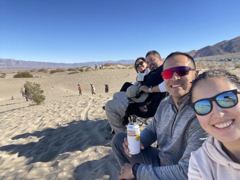 Camp chairs on the dunes: the best seats in the park